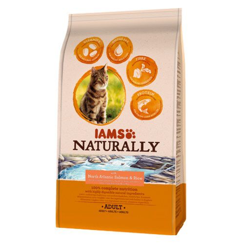 IAMS Naturally salm&oacute;n pienso para gatos Imagem n&uacute;mero 1