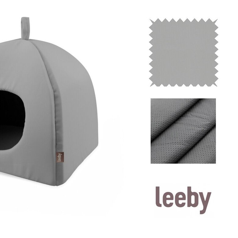 Leeby Igloo antiderrapante cinzento para gatos,  Imagem número 3 Leeby Igloo antiderrapante cinzento para gatos, , large Imagem número 3