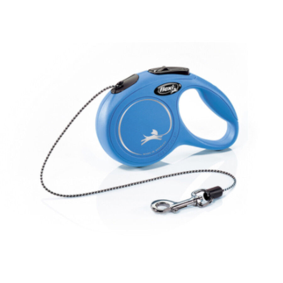 Flexi New Classic trela extens&iacute;vel com cabo azul, , large Imagem n&uacute;mero 1