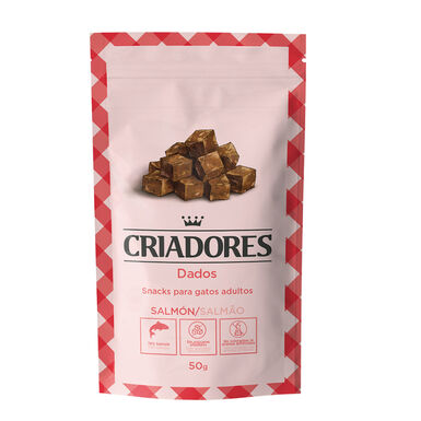 Criadores Snacks Piccolinis de Salmão para gatos