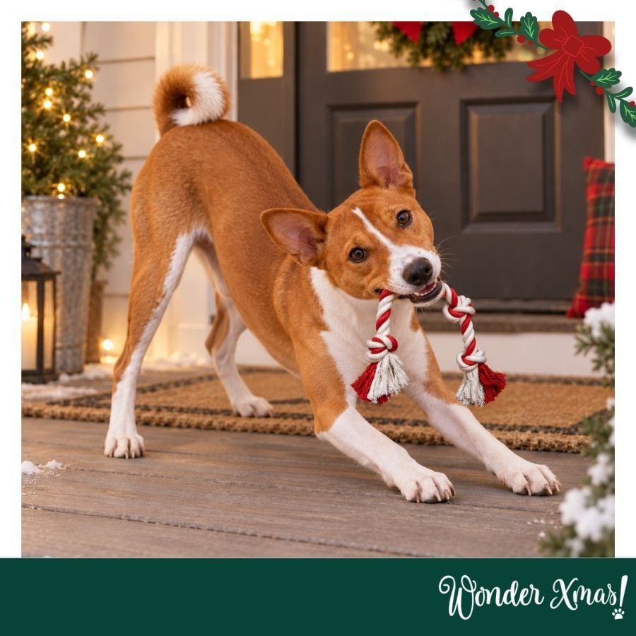 Wonder Christmas Corda em Forma de Rebu&ccedil;ado Brinquedo para c&atilde;es, , large Imagem n&uacute;mero 2