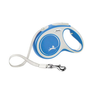 Flexi Correia New Comfort Trela extensível azul escura para cães