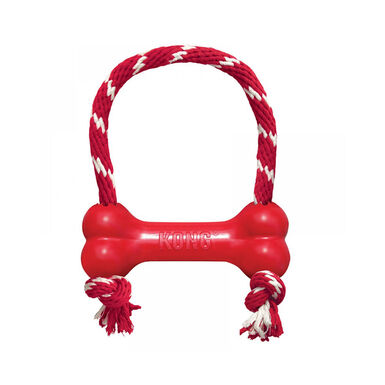 Kong Goodie Bone Osso com corda para cães