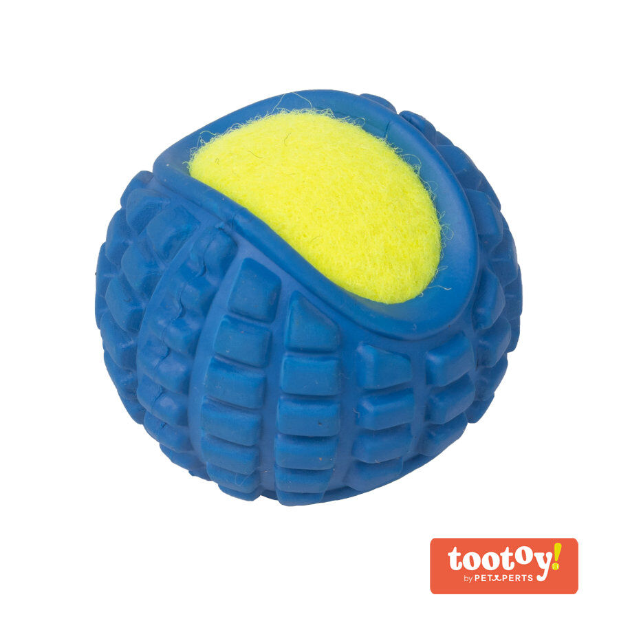 Tootoy! 2 in 1 tennis ball Blue Bola de T&eacute;nis Azul para c&atilde;es, , large Imagem n&uacute;mero 2
