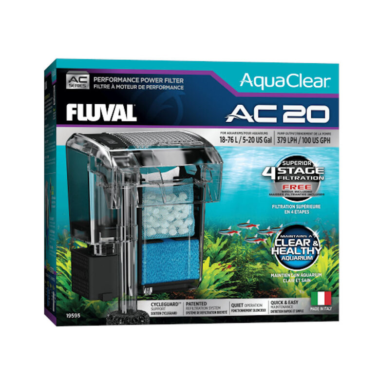 Fluval AquaClear AC Filtro Mochila para aquários,  Imagem número 1 Fluval AquaClear AC Filtro Mochila para aquários, , large Imagem número 1