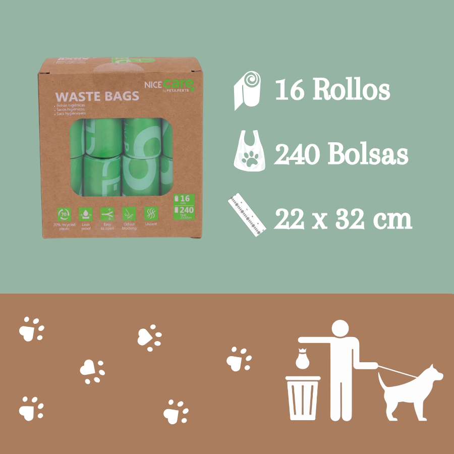 Nice Care Eco Sacos higi&eacute;nicos para c&atilde;es, , large Imagem n&uacute;mero 3