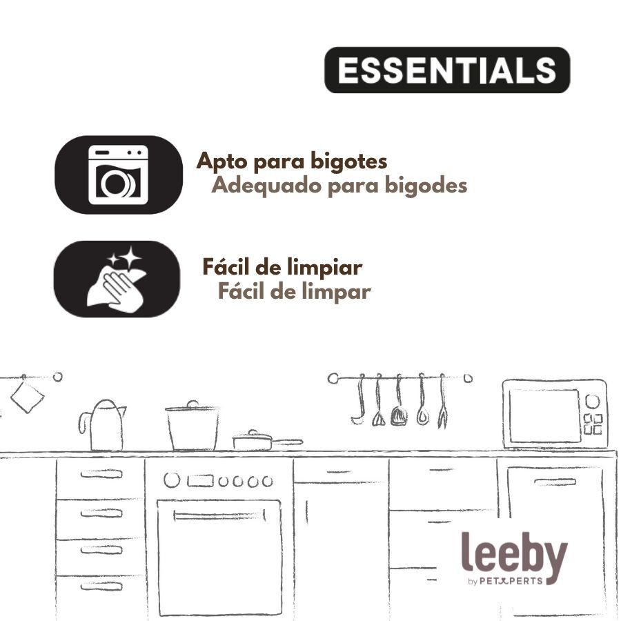 Leeby Comedouro de Cer&acirc;mica Branco para gatos, , large Imagem n&uacute;mero 5