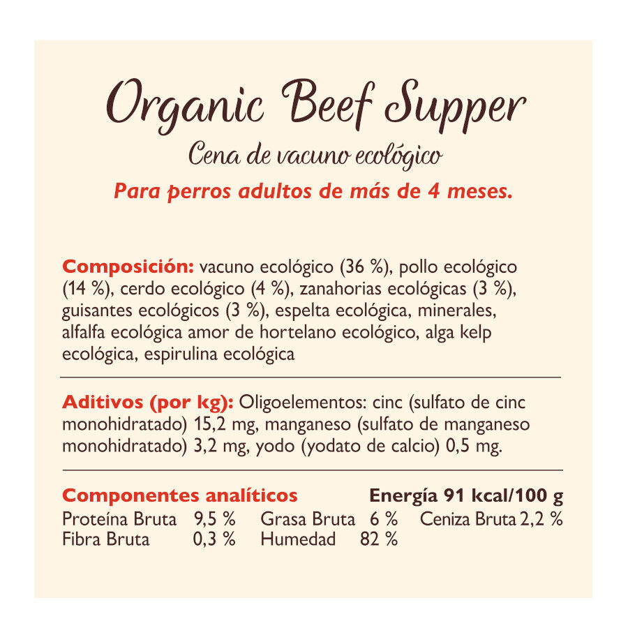 150 g Lily's Kitchen Organic Terneira Terrina para c&atilde;es - Pack, , large Imagem n&uacute;mero 3