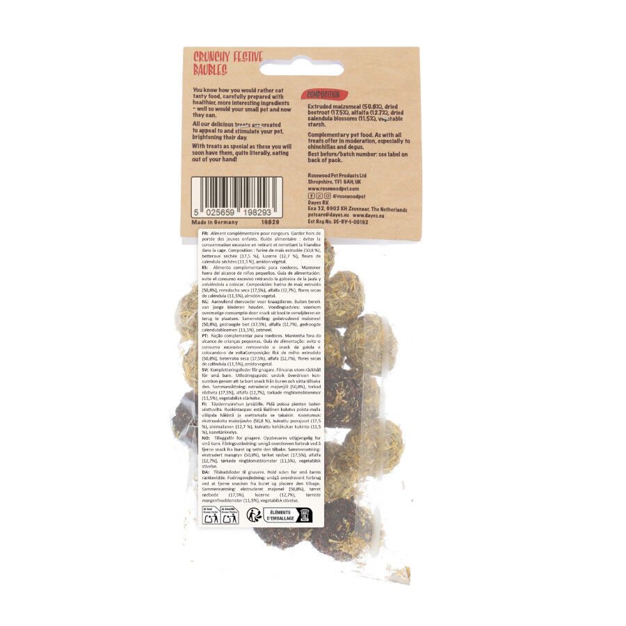 Rosewood Bolinhas de snacks de Natal para roedores, , large Imagem n&uacute;mero 4