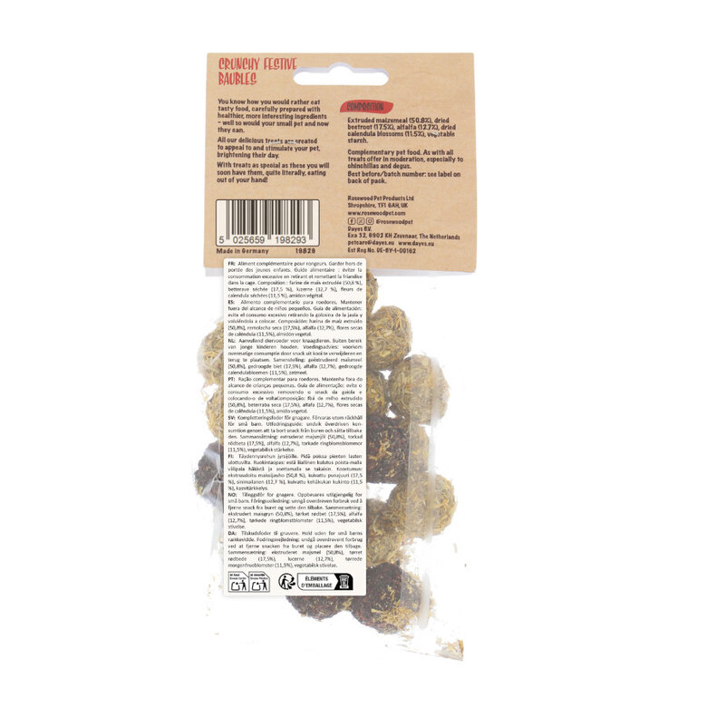 Rosewood Bolinhas de snacks de Natal para roedores,  Imagem número 4 Rosewood Bolinhas de snacks de Natal para roedores, , large Imagem número 4