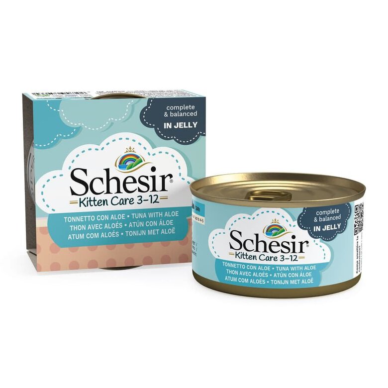 85 g Schesir Kitten Atum com Aloé lata para gatos,  Imagem número 8 85 g Schesir Kitten Atum com Aloé lata para gatos, , large Imagem número 8