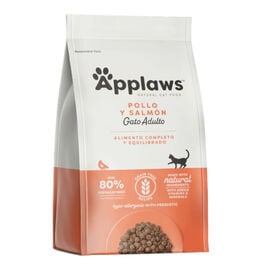 Applaws Feline Adult Grain Free frango e salmão ração para gatos