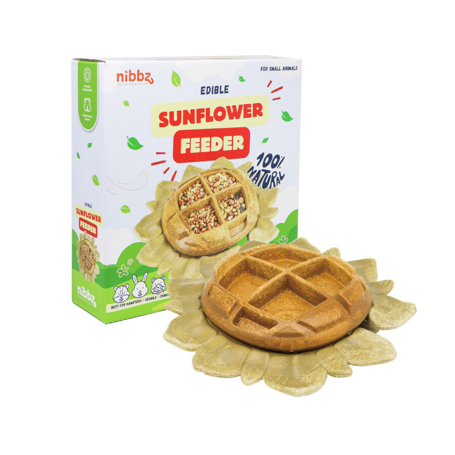 Nibbz Comedouro Girassol Comest&iacute;vel Suplemento alimentar para roedores  , , large Imagem n&uacute;mero 1