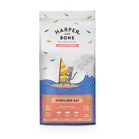 Harper & Bone Ocean Wonders Ra&ccedil;&atilde;o de Peixe para gatos esterilizado para gatos 