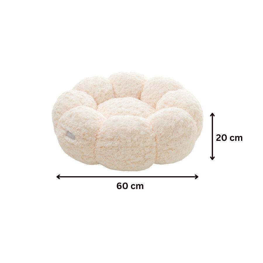 Leeby Sof&aacute; Flower Bed Swirl Bege para c&atilde;es, , large Imagem n&uacute;mero 4