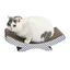 Leeby Remy Rocker arranhador de cartão horizontal com padrão vichy para gatos, , large Indicador imagem número 8