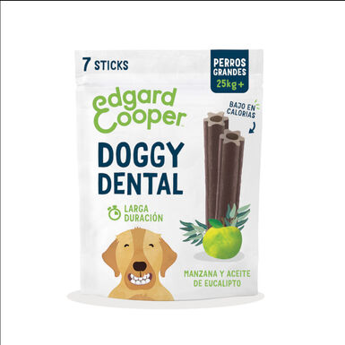 Edgard & Cooper Snacks Dentários Adult Large Maçã e Eucalipto para cães