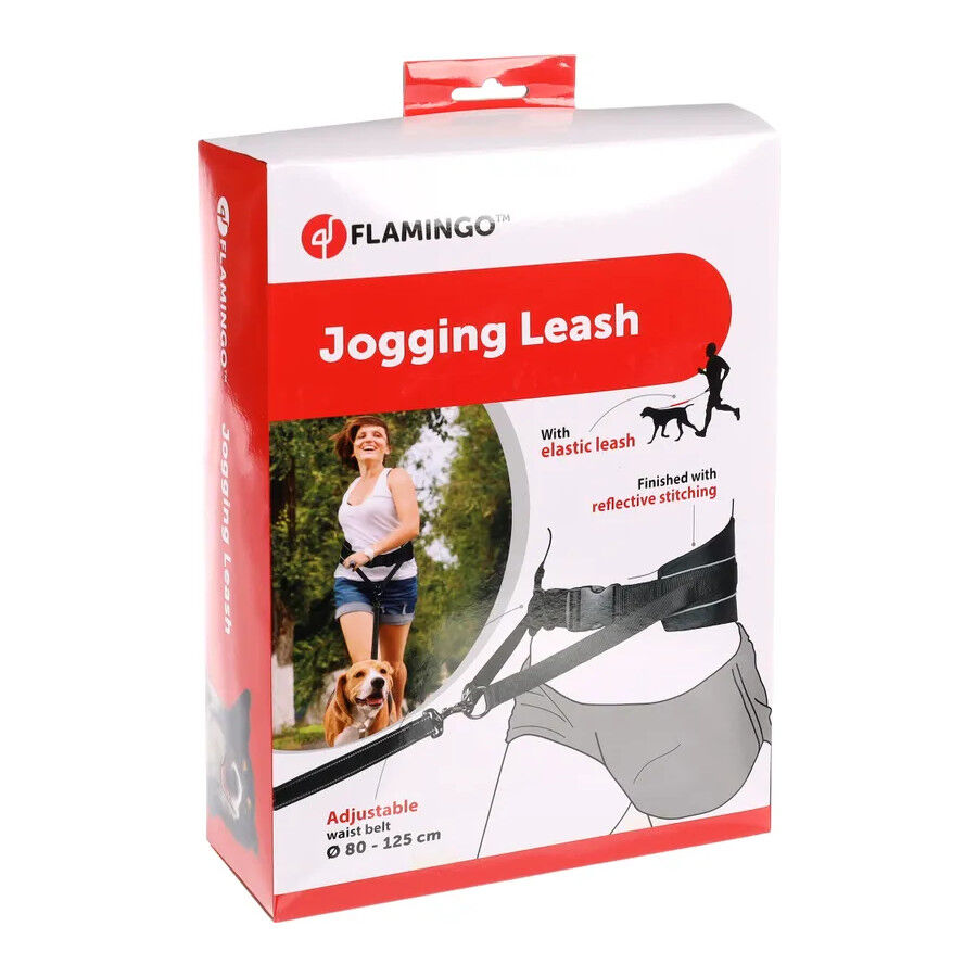 Flamingo Trela para c&atilde;es cor Preta, , large Imagem n&uacute;mero 1