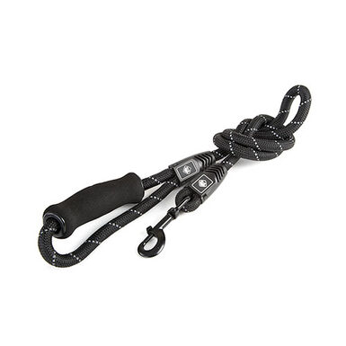 TK-Pet Reflective Rope Coleira Preta Refletora para cães  