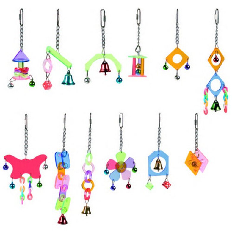 Flamingo brinquedos pendentes para pássaros, , large image number null