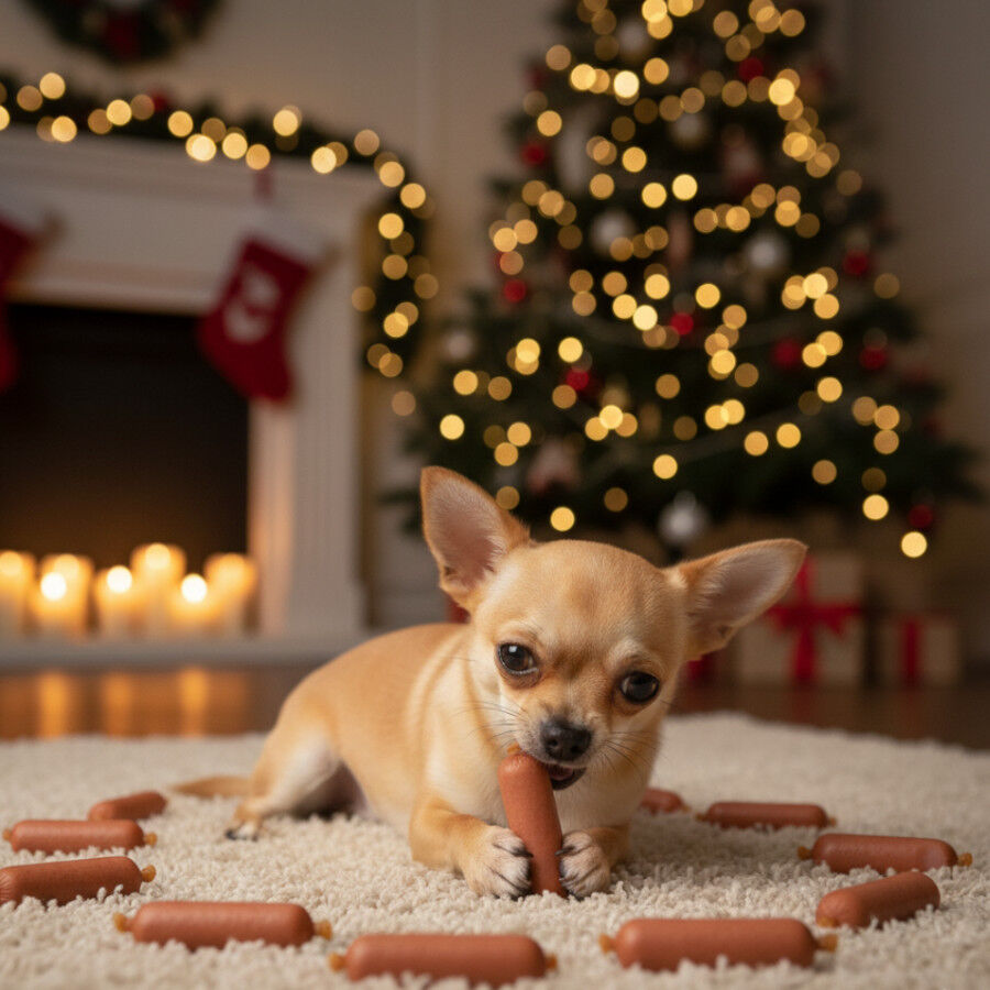 80 g Wonder Christmas Salsichas de frango de Natal para c&atilde;es, , large Imagem n&uacute;mero 2