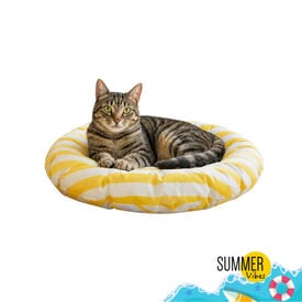 Summer Vibes Round Cool Mat Club Cama Refrescante para gatos