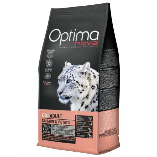 Optima Nova Grain Free Salmon comida para gatos Imagem n&uacute;mero 1