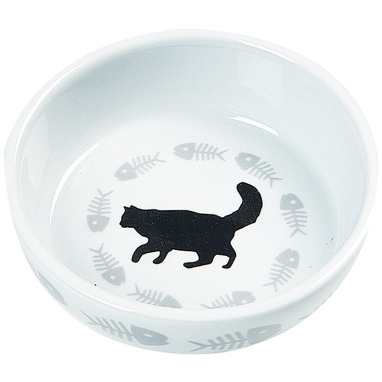 comedero_gatos_flamingo_pescado_gato_ceramica_FLA38909_M Imagem número 1 Flamingo comedero de cerámica con gato y pescados Imagem número 1