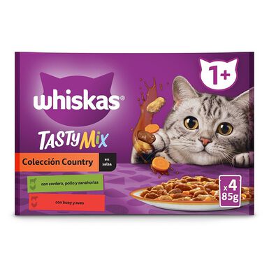 Whiskas Tasty Mix Coleção País Molho em Sache para Gatos Adultos