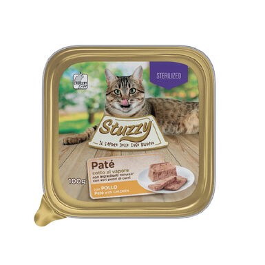 Stuzzy Sterilized Frango em patê terrina para gatos