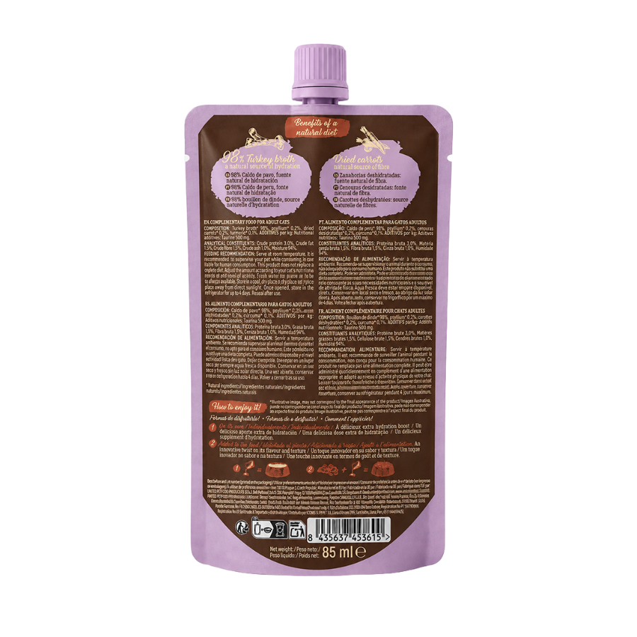 85 ml True Origins Pure Caldo de Peru para gatos, , large Imagem n&uacute;mero 3