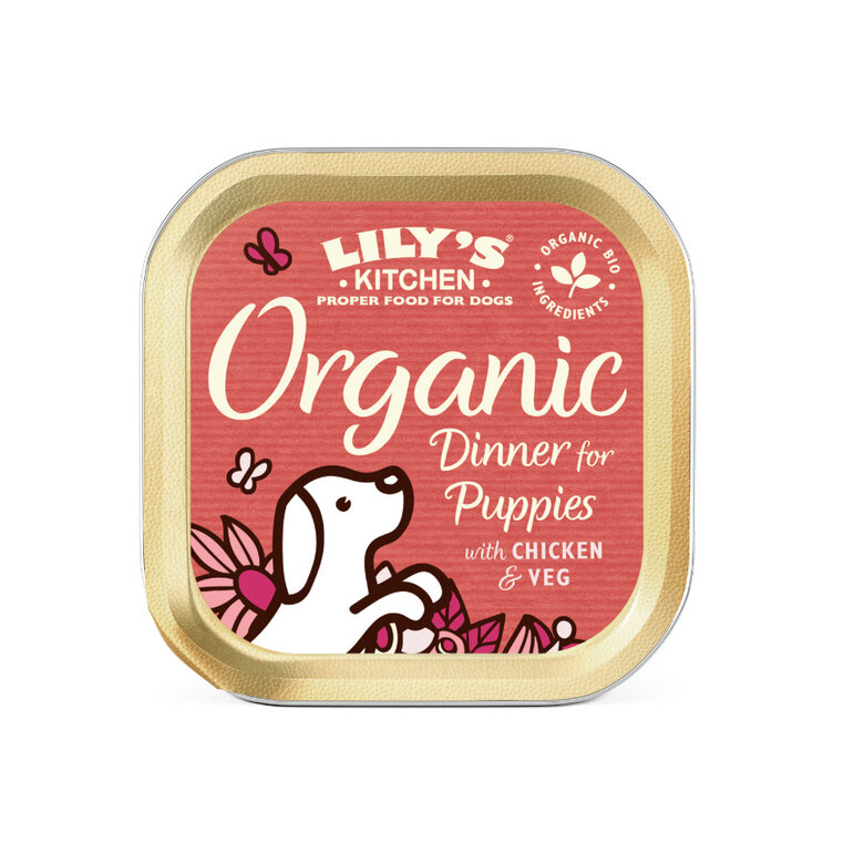 150 g Lily's Kitchen Puppy Organic Frango terrina,  Imagem número 1 150 g Lily's Kitchen Puppy Organic Frango terrina, , large Imagem número 1