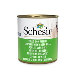 Schesir Adult Frango com Ervilhas lata para cães