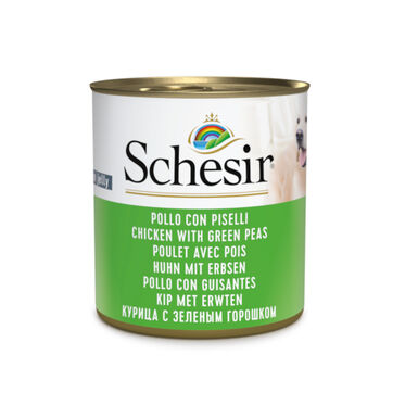 Schesir Adult Frango com Ervilhas lata para cães