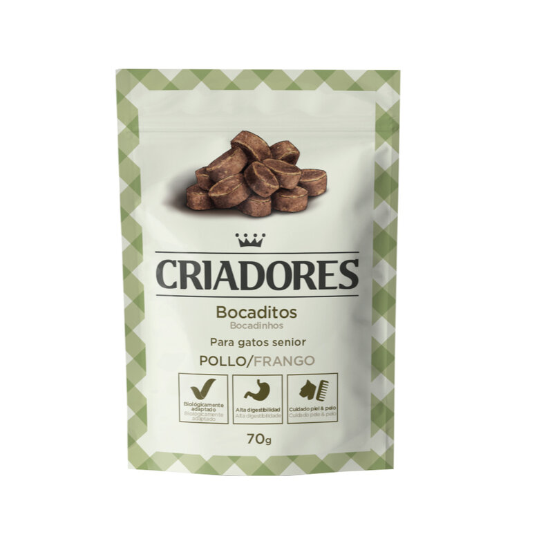 Criadores Snacks  Senior de Frango para gatos, , large image number null