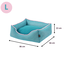 Leeby Cama riscas finas para c&atilde;es, , large Indicador imagem n&uacute;mero 6