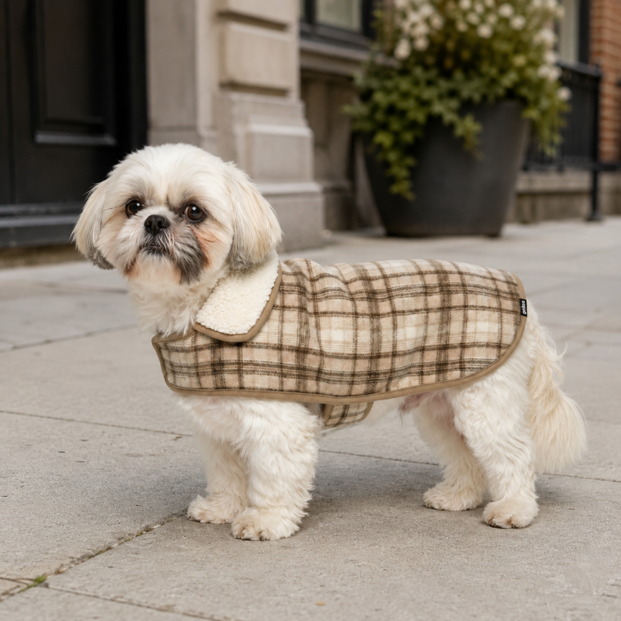 Gotoo Casaco com Padr&atilde;o Tartan aos Quadrados para c&atilde;es, , large Imagem n&uacute;mero 1