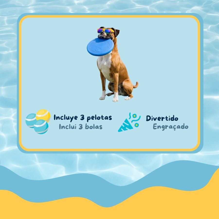 Summer Vibes Frisbee x 3 Balls Kit Bolas e Frisbee para c&atilde;es, , large Imagem n&uacute;mero 4