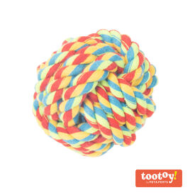 Tootoy! Pull Rope Ball Multicolor bola com corda para cães