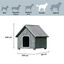 TK-Pet Alpine Casota de Madeira Cinzenta para c&atilde;es, , large Indicador imagem n&uacute;mero 3