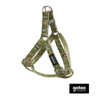 Gotoo Peitoral estampado floral para cães
