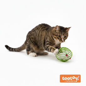 Tootoy! Chase & Play Bola interativa com rato para gatos