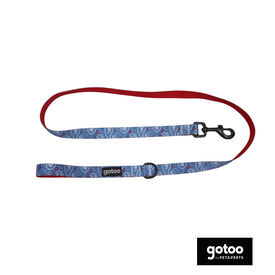 Gotoo Trela estampada azul para cães