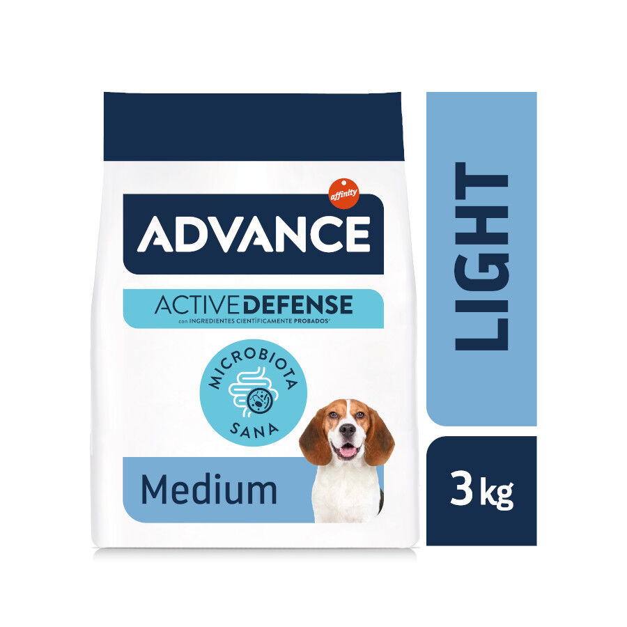 3 kg Advance Active Defense Medium Light Frango e Arroz ra&ccedil;&atilde;o para c&atilde;es, , large Imagem n&uacute;mero 2
