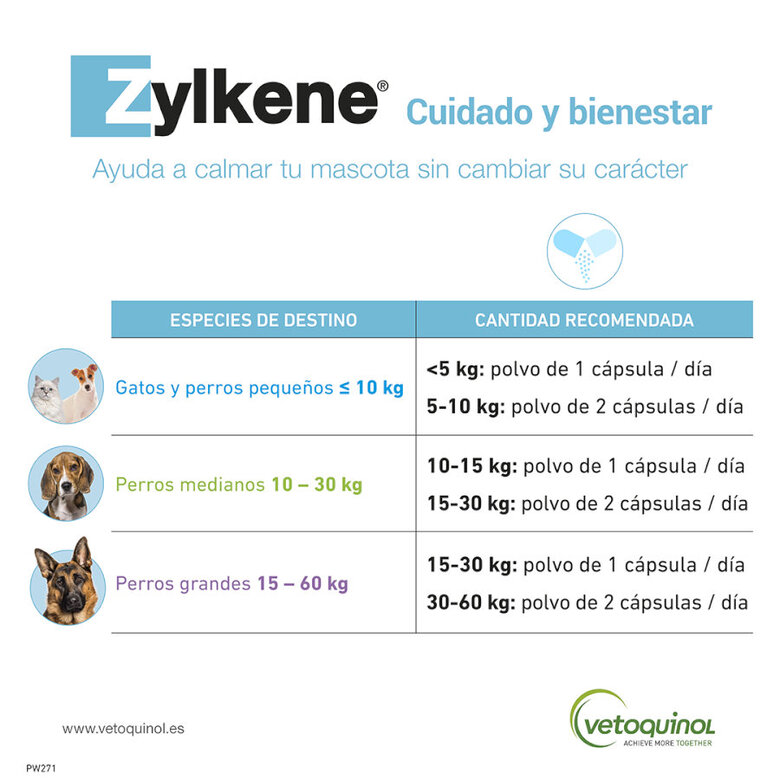 Zylkene tranquilizante natural em comprimidos para o stress em cães e gatos, , large image number null