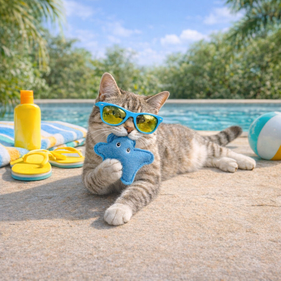 Summer Vibes Cat Manta Ray Peluche para gatos, , large Imagem n&uacute;mero 1