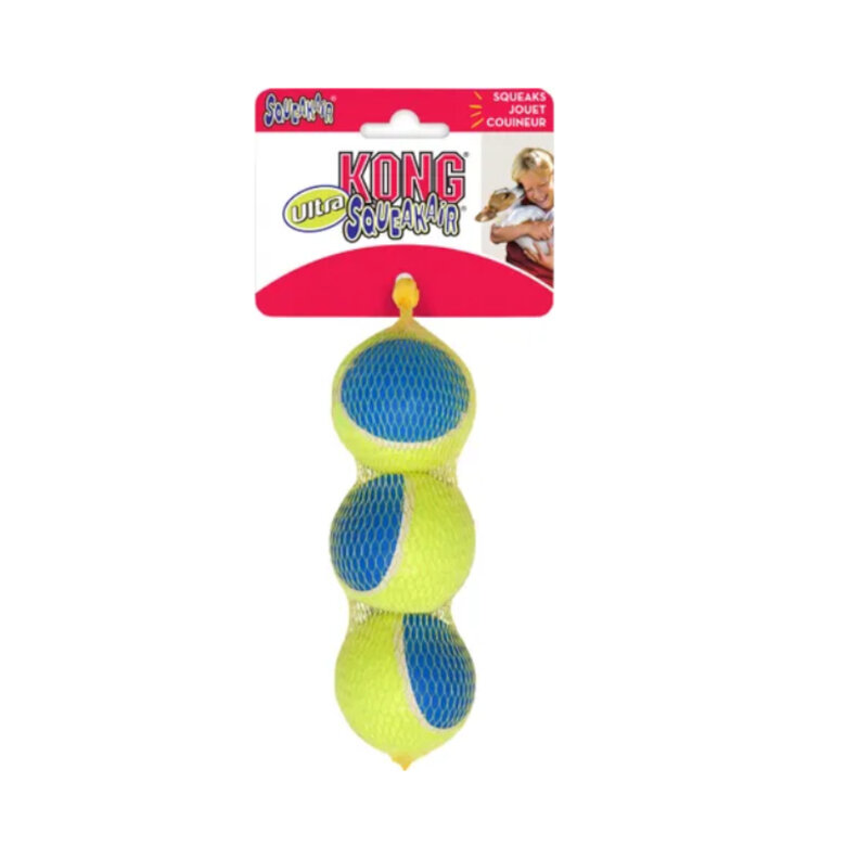 Kong SqueakAir Ultra Balls 2-PK bolas para cães,  Imagem número 1 Kong SqueakAir Ultra Balls 2-PK bolas para cães, , large Imagem número 1