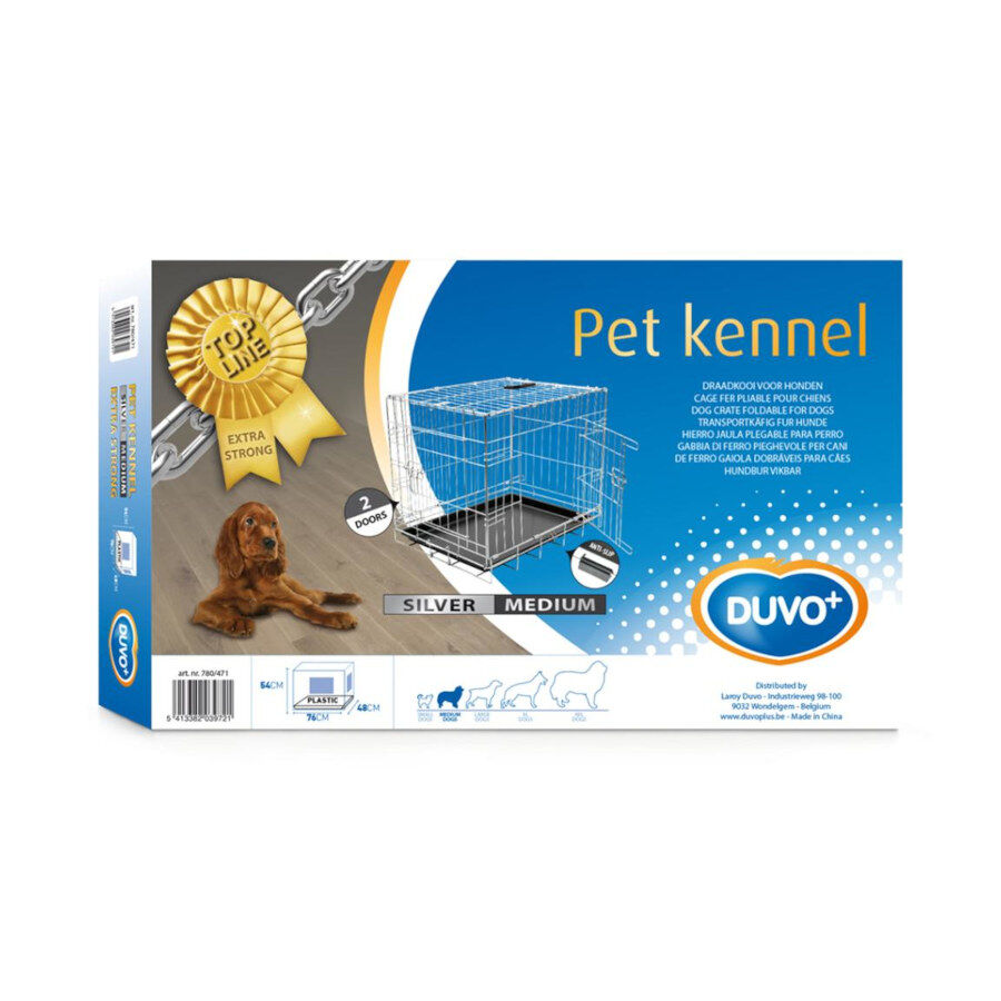 Gaiola de metal extra forte Duvo Plus Chrome para c&atilde;es, , large Imagem n&uacute;mero 2
