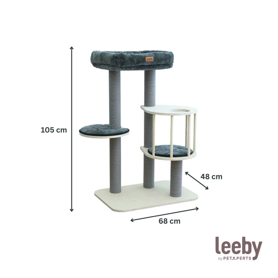 Leeby Cloud Collection torre arranhadora com cama para gatos, , large Imagem n&uacute;mero 4