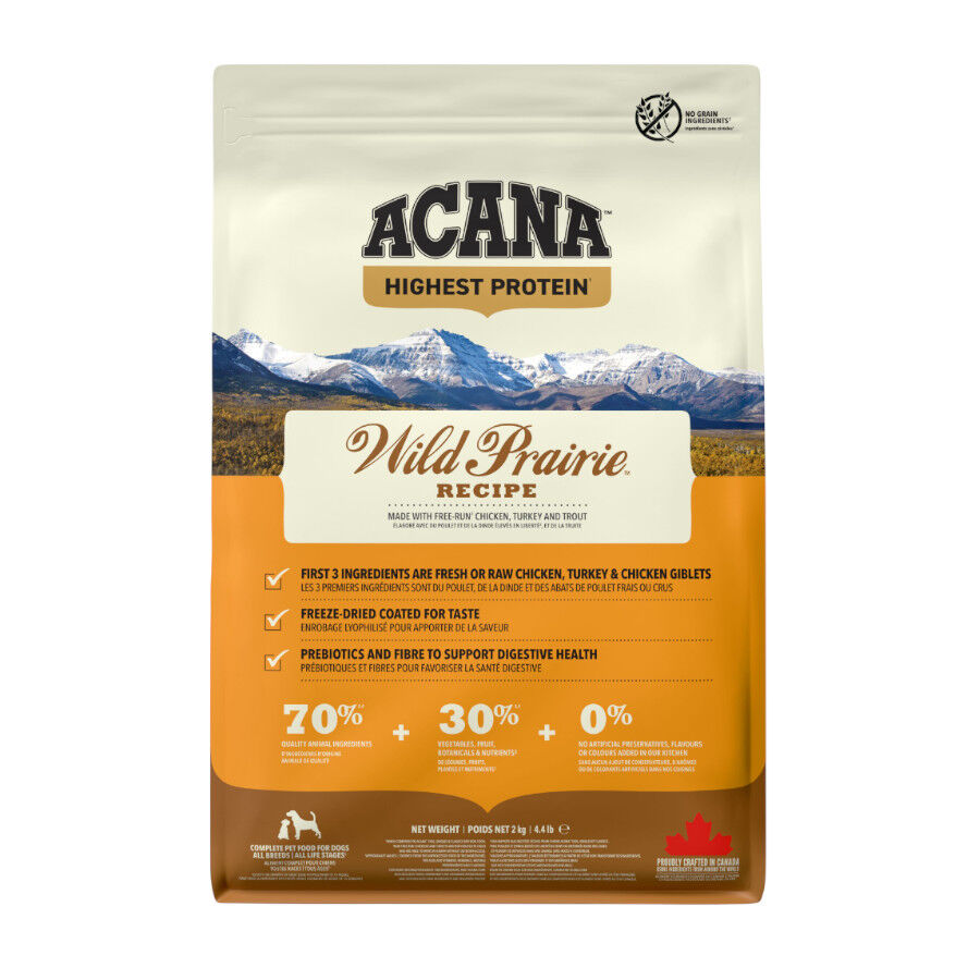 11.4 kg Acana Wild Prairie Ra&ccedil;&atilde;o para c&atilde;es, , large Imagem n&uacute;mero 2